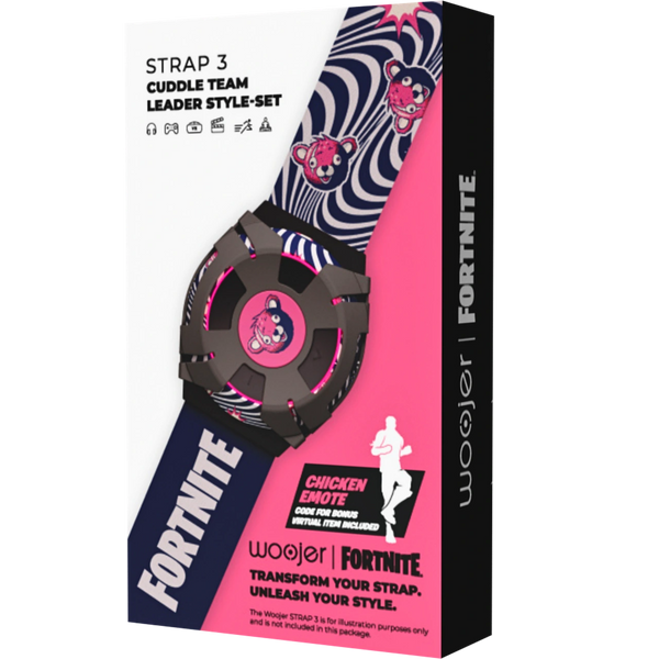 Woojer Fortnite STRAP 3 Ring-, Rüstungs- & Gürtel-Stilset – Cuddle Team Leader Edition.