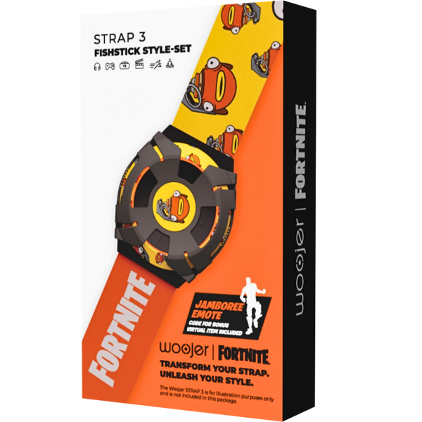 Woojer Fortnite STRAP 3 Ring-, Rüstungs- & Gürtel-Stilset – Fishstick Edition.