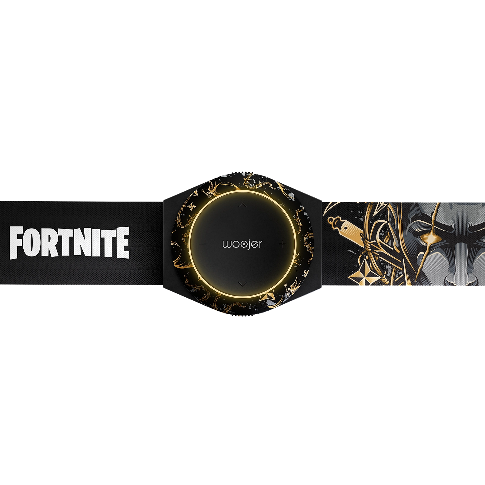 Woojer Fortnite Strap 3 Ring, Armor & Belt Style-set - Midas Edition.