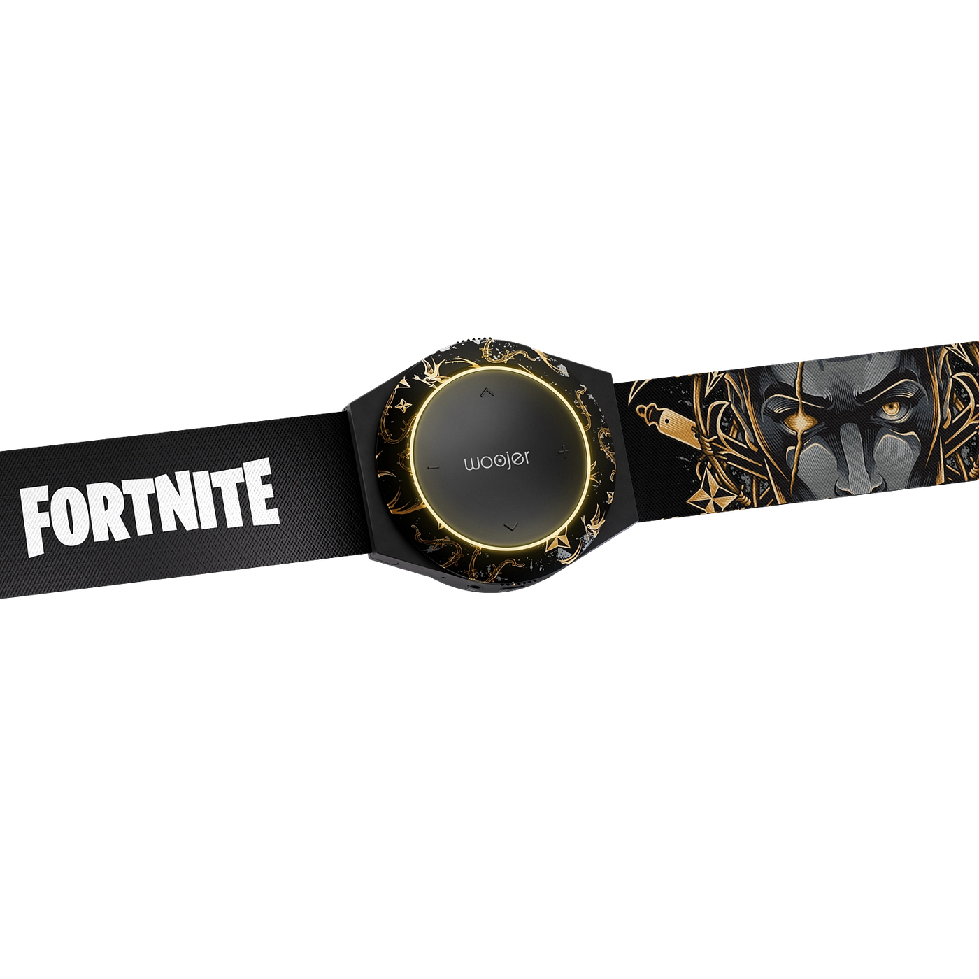 Woojer Fortnite Strap 3 Ring, Armor & Belt Style-set - Midas Edition.