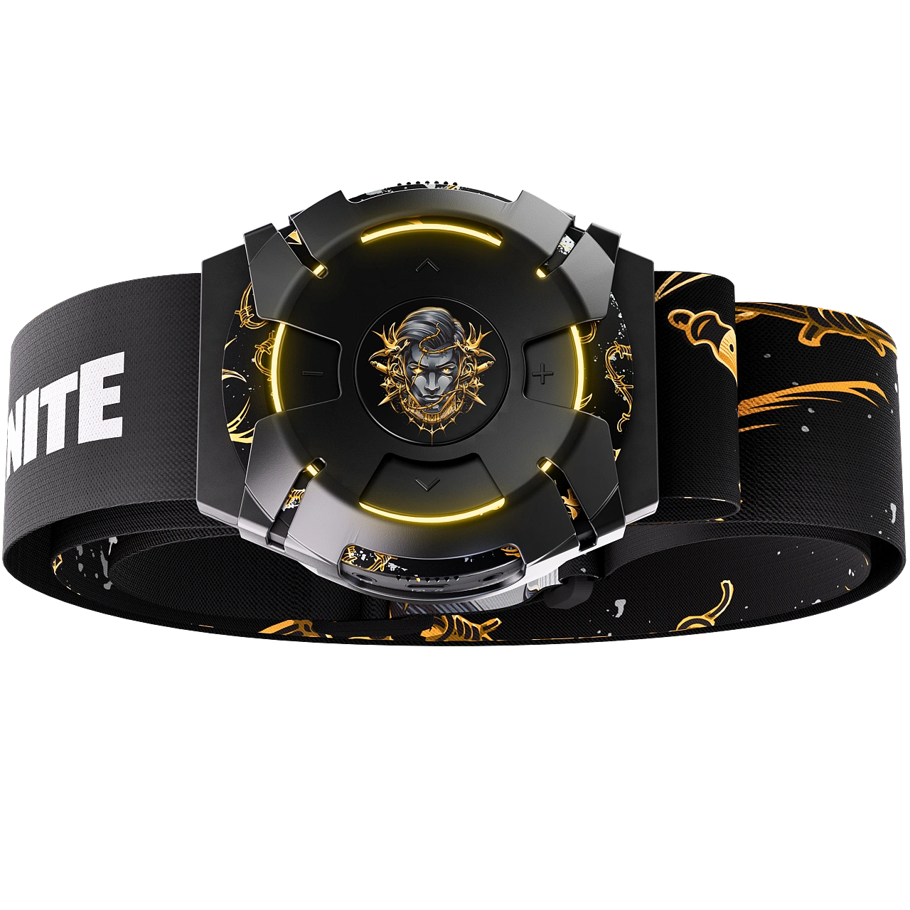 Woojer Fortnite Strap 3 Ring, Armor & Belt Style-set - Midas Edition.