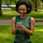 Woojer Strap 4 portable haptic audio device — back view