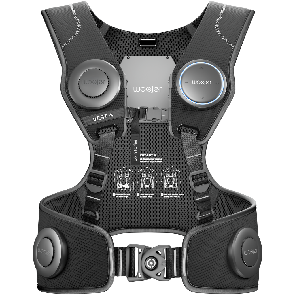 Woojer Vest 4 haptic gaming vest — front view
