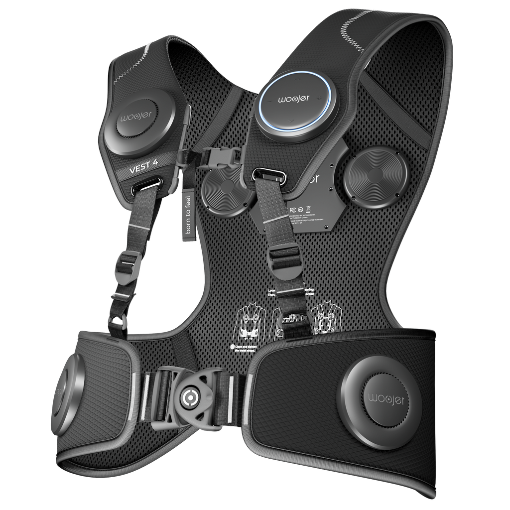 Woojer Vest 4 haptic gaming vest — back view