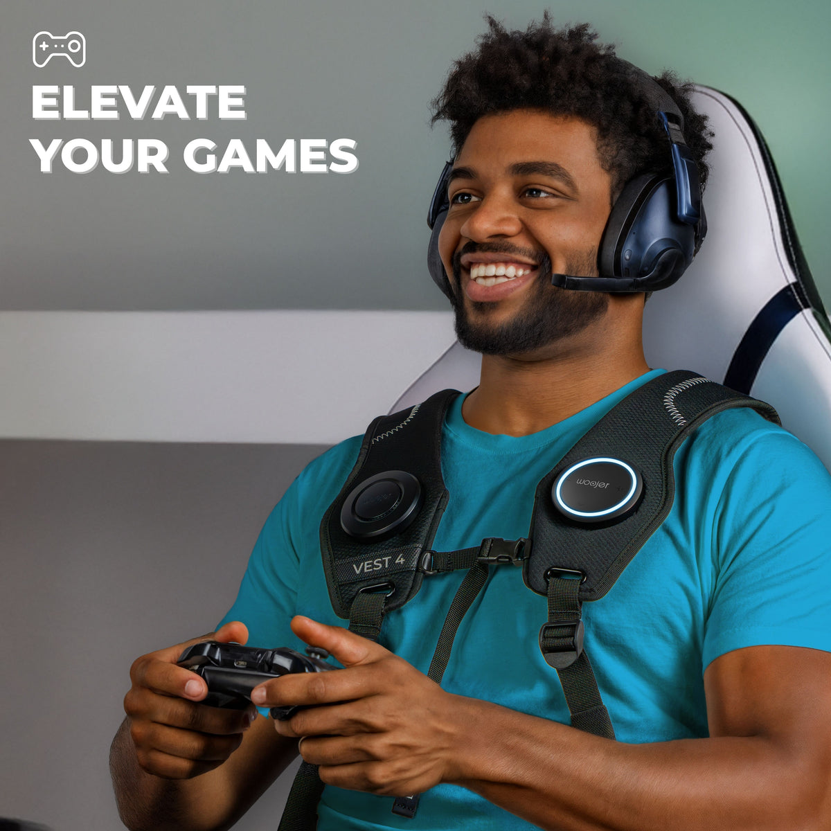 Woojer Vest 4 haptic gaming vest — side profile