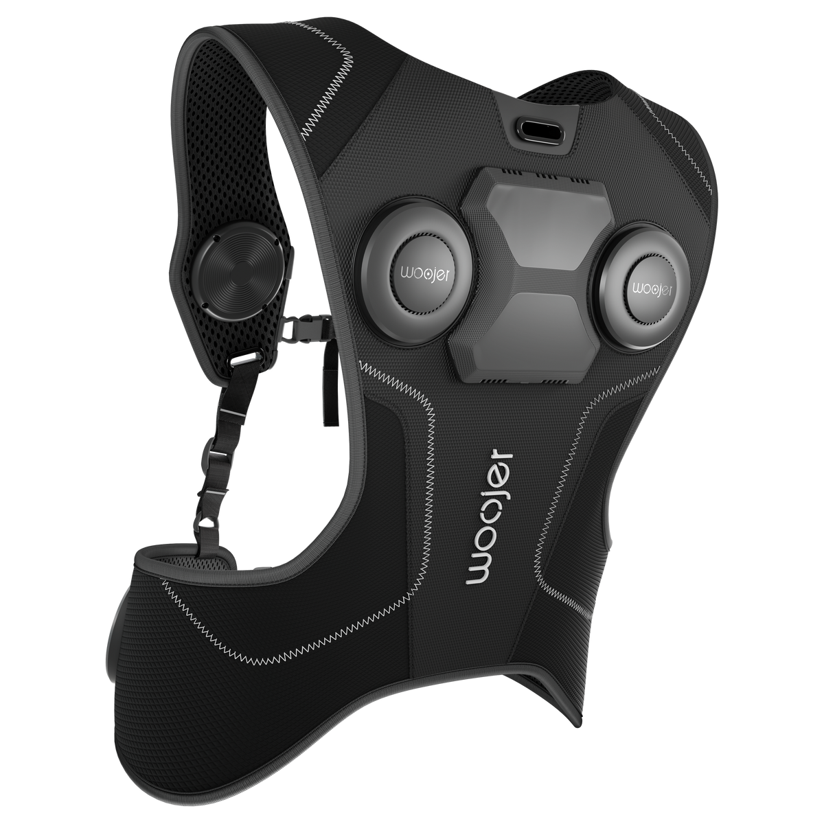 Woojer Vest 4 haptic gaming vest — side detail