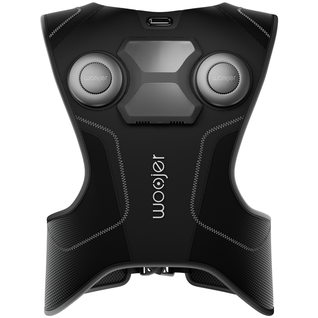 Woojer Vest 4 haptic gaming vest — strap and harness