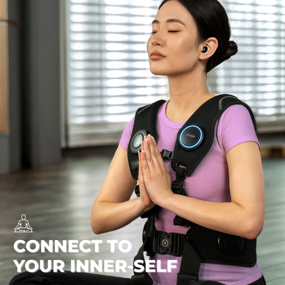 Woojer Vest 4 haptic gaming vest — full view