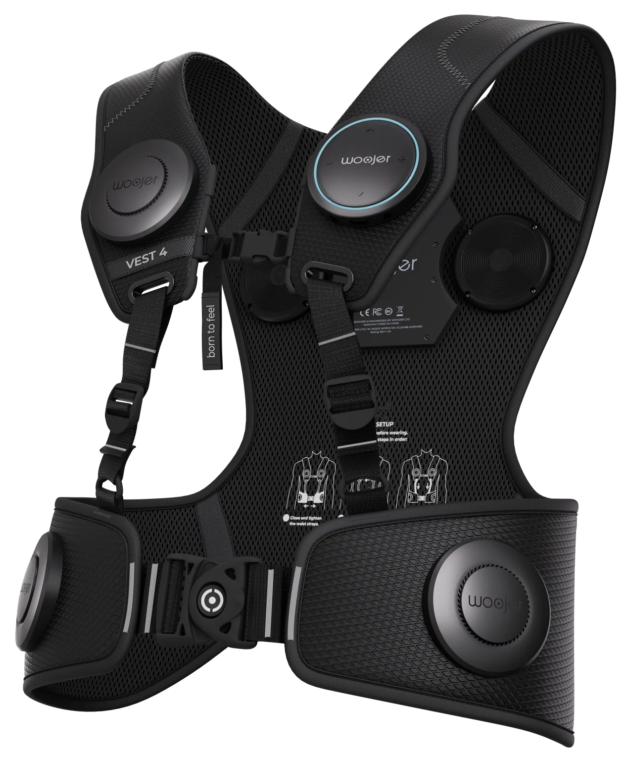 Woojer Vest 4 — Haptic Gaming Vest with 360° Body Coverage Woojer Vest 4 — Haptic Gaming Vest with 360° Body Coverage