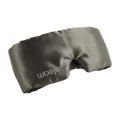 Woojer Silk Eye Mask in 100% silk with embroidered Woojer logo