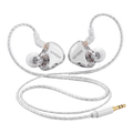 Woojer wired in-ear headphones with braided cable, over-ear loops and gold-plated 3.5 mm jack